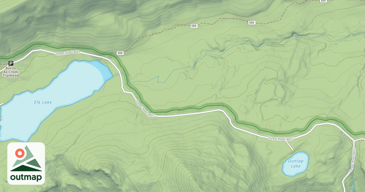 Map of ELK LAKE ROAD