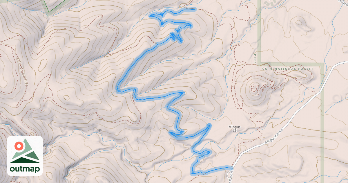 Map of Bullseye Trail #557