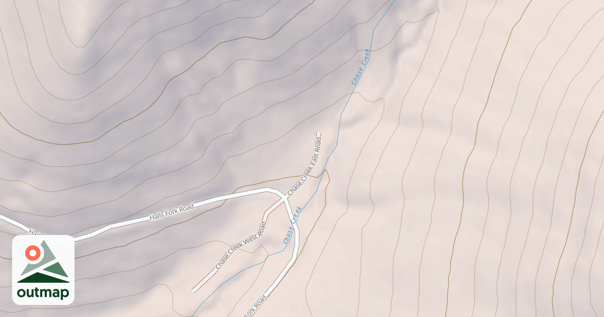 Map of CHASE CREEK EAST
