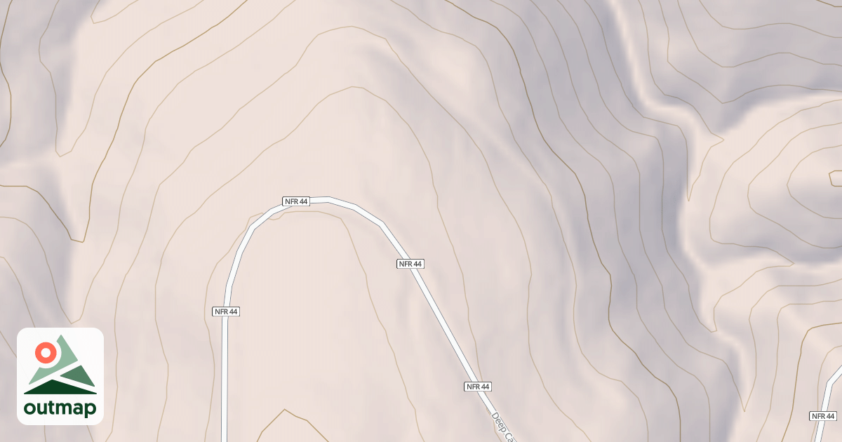 Map of CAVANAH DEEP SPUR