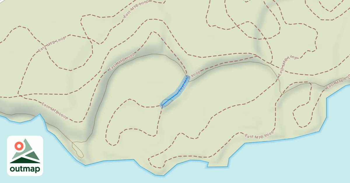 Map of East MTB Loop in Wood