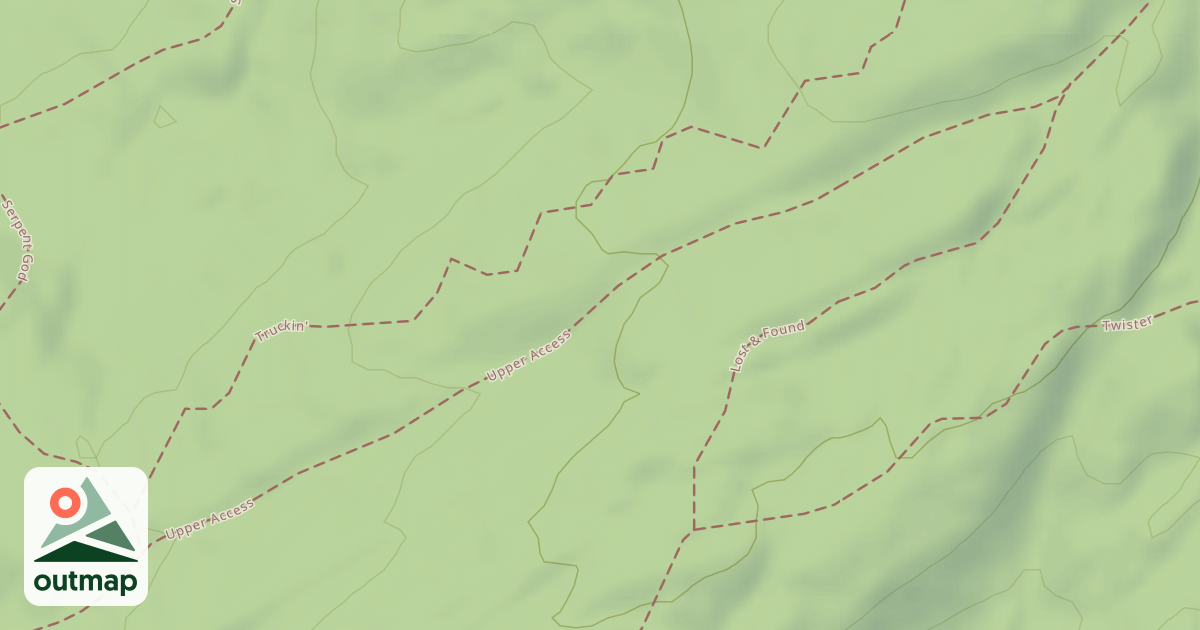 Map of Upper Access Trail