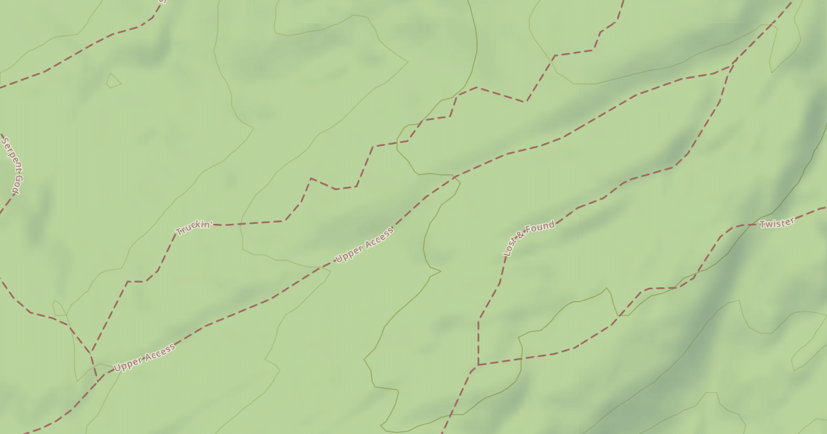 Map preview of Upper Access Trail