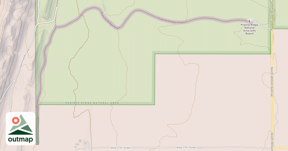 Map of Prairie Ridge Trail