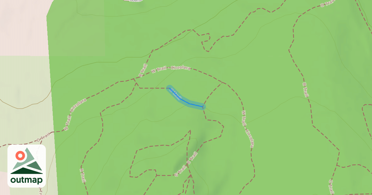 Map of B Trail