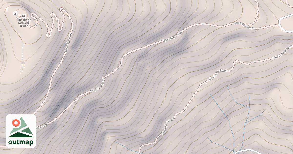 Map of BLUE RIDGE
