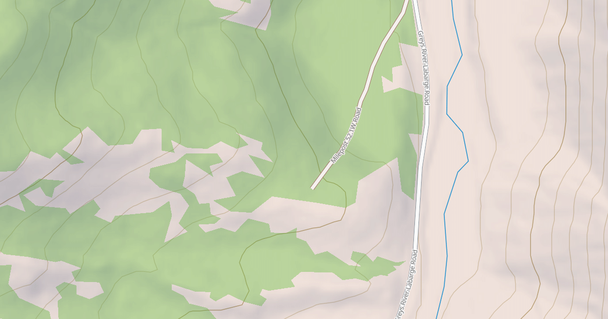 Map preview of MILE POST 52.1W