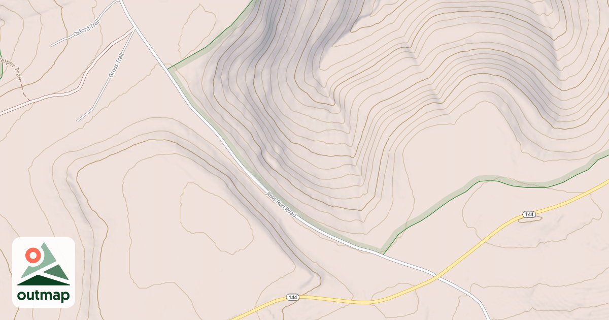 Map of Beech Creek Snowmobile Trails