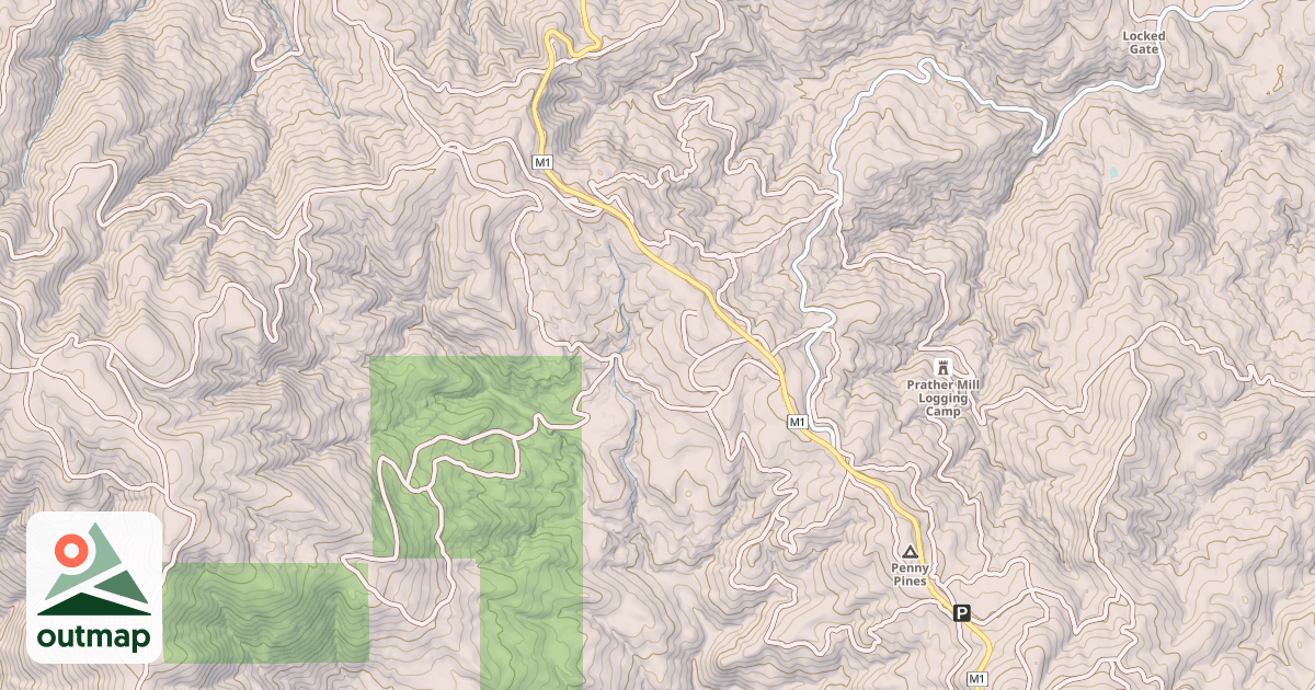 Map of ELK MOUNTAIN
