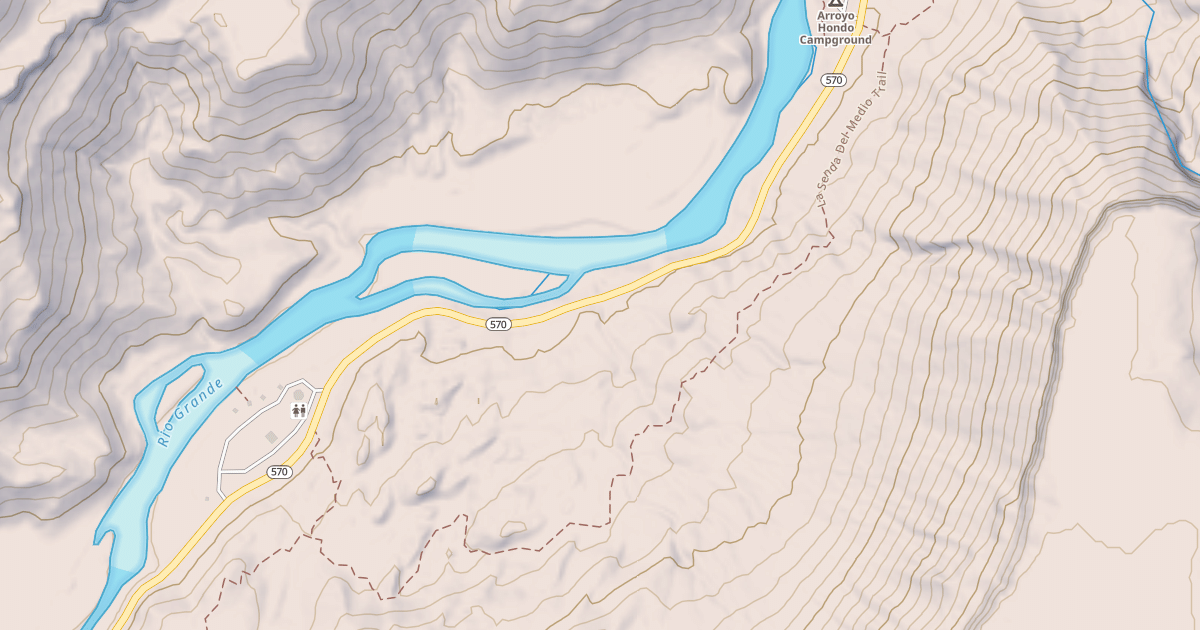 Map preview of La Senda Del Medio Trail