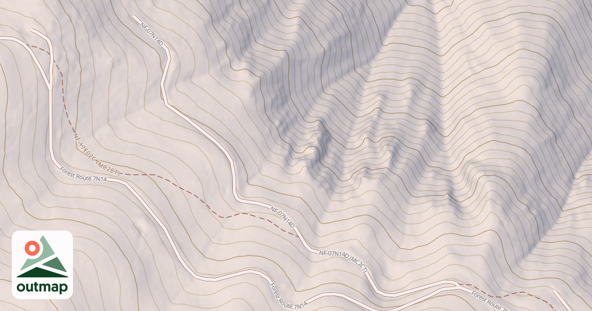 Map of USFS National Forest System Roads {370171B8-5773-4BC0-9AC6-D06E3057BB98}