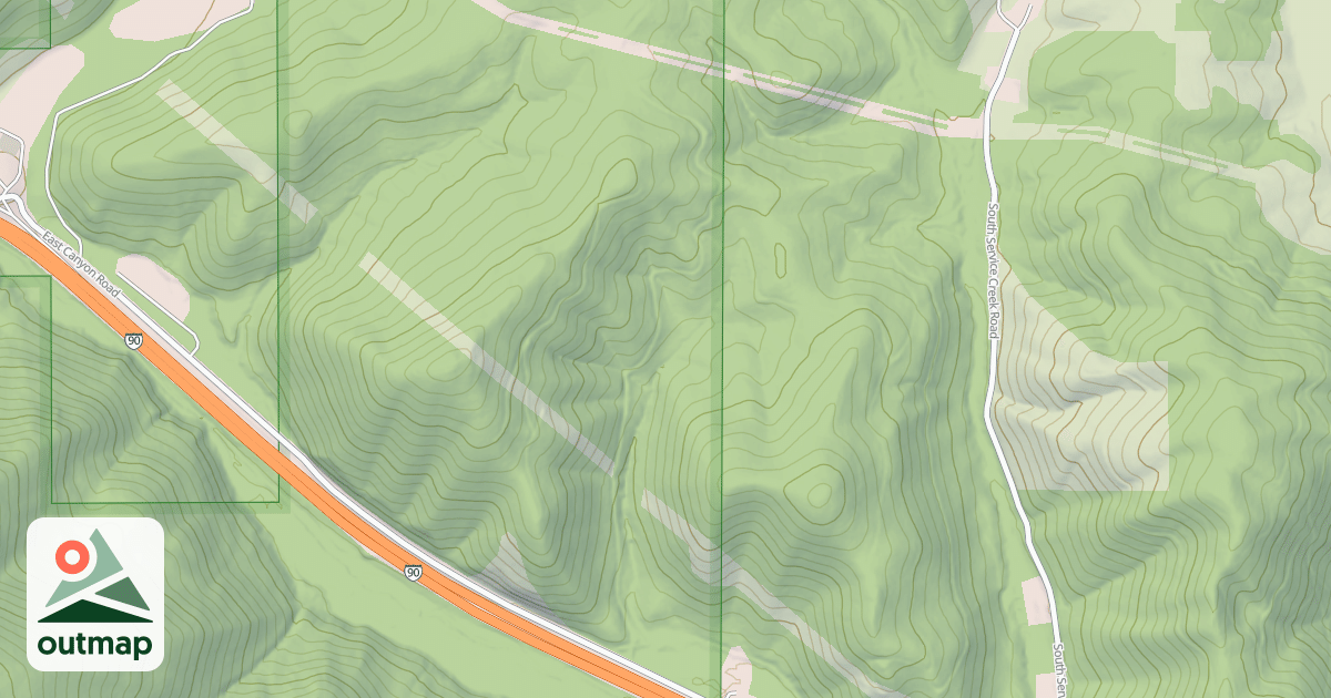 Map of SERVICE CREEK