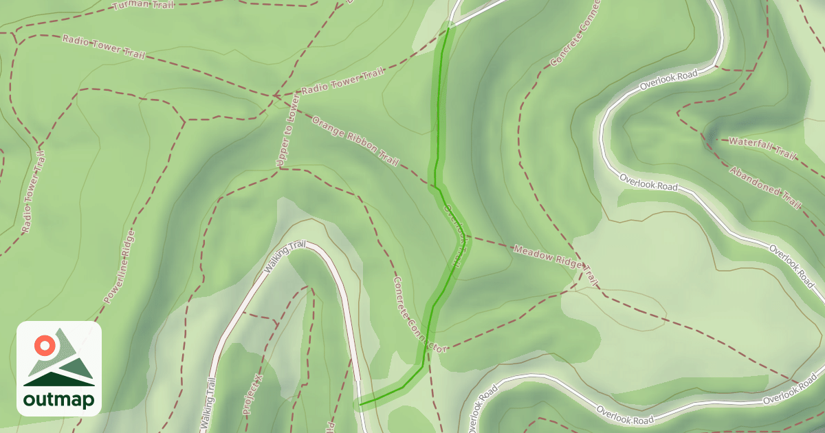 Map of Overlook Trail