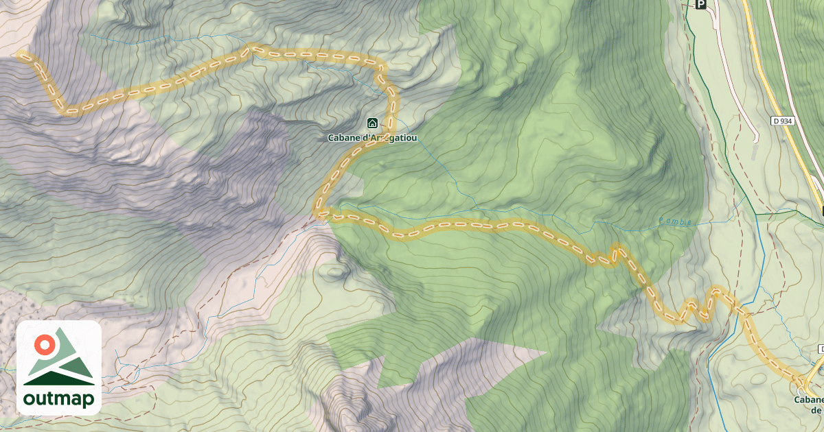 Map of Pic de Pombie — Soques