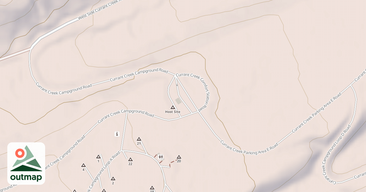 Map of CURRANT CRK INFO/FEE LANE