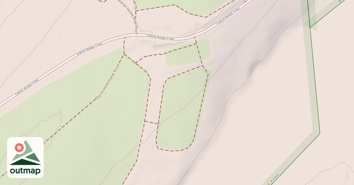 Map of Davis Hill Field Trail