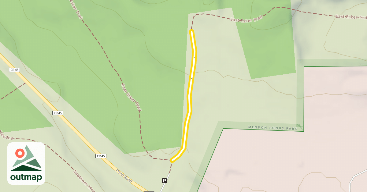 Map of East Esker Trail