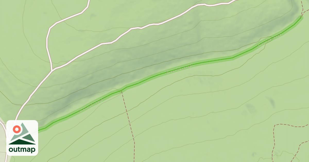 Map of Creux des Loups