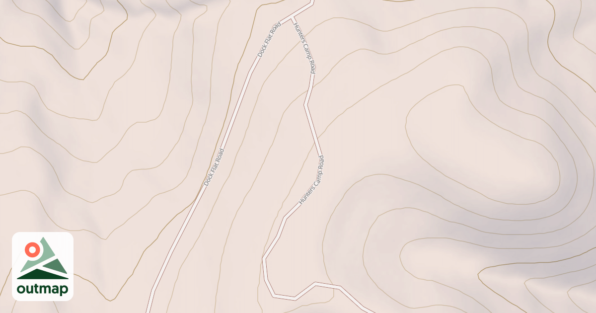 Map of HUNTERS CAMP