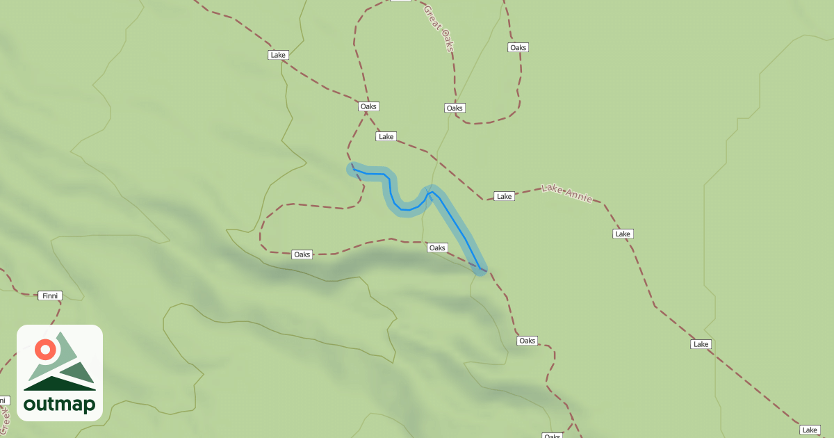 Map of Great Oaks (Not Gnarly)