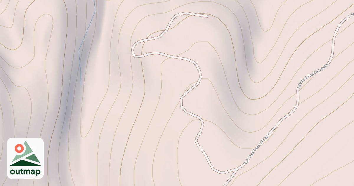 Map of EAST FORK FRENCH B
