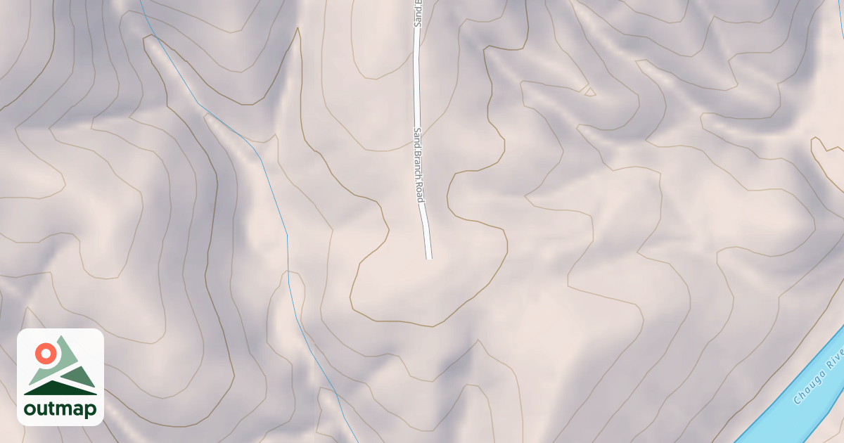 Map of SAND BRANCH