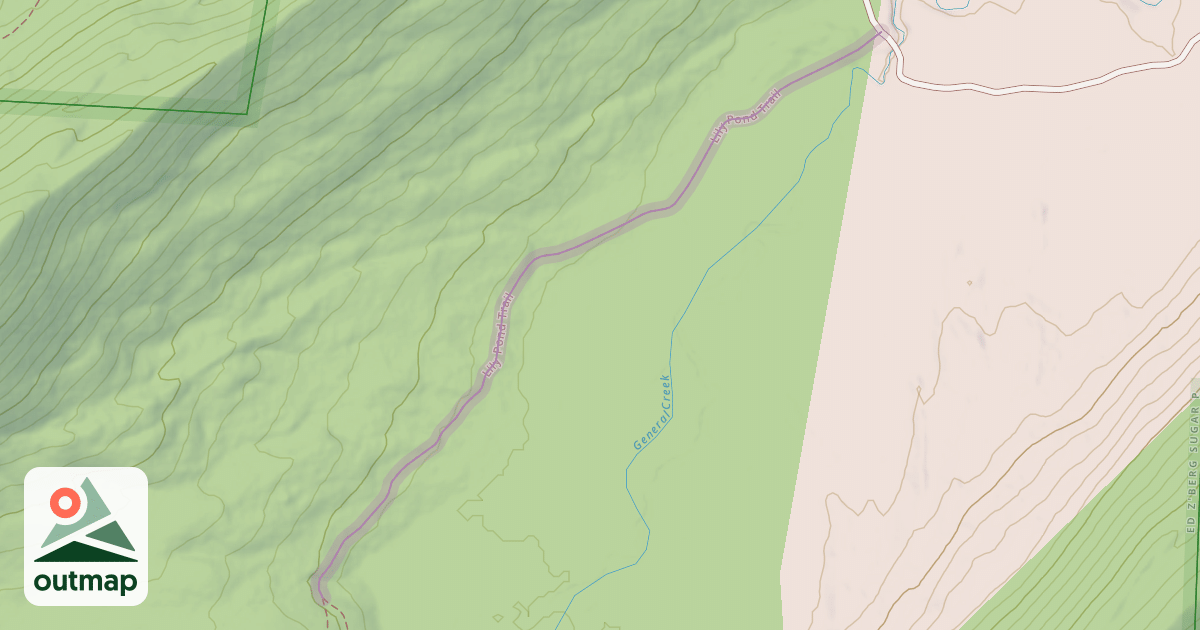 Map of Lily Pond Trail