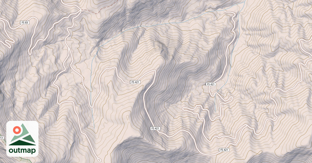 Map of DRYMAN FORK