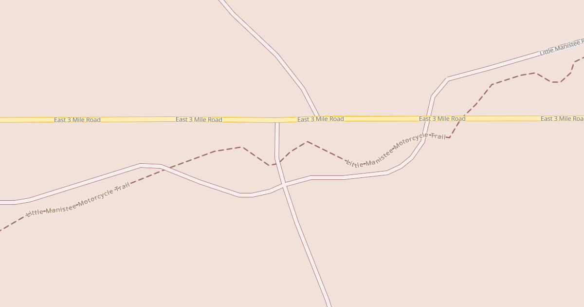 Map preview of Little Manistee Motorcycle Trail