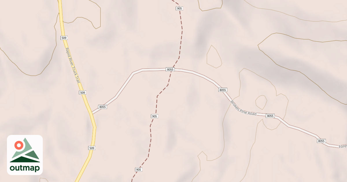 Map of BROKEN PINE