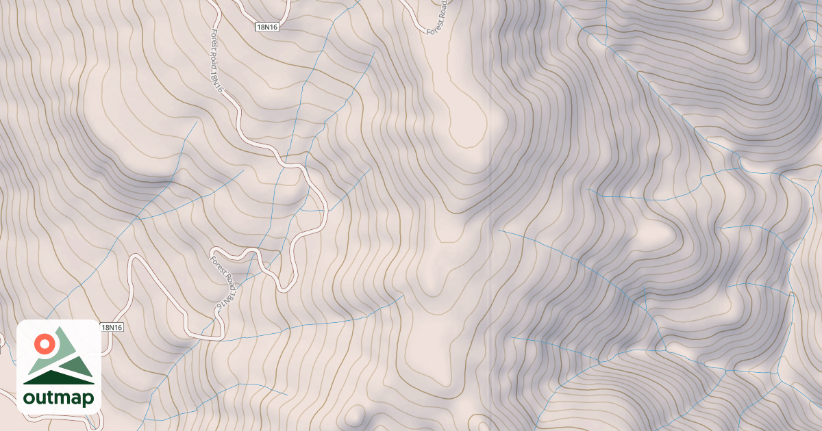 Map of SHELLY CREEK RIDGE