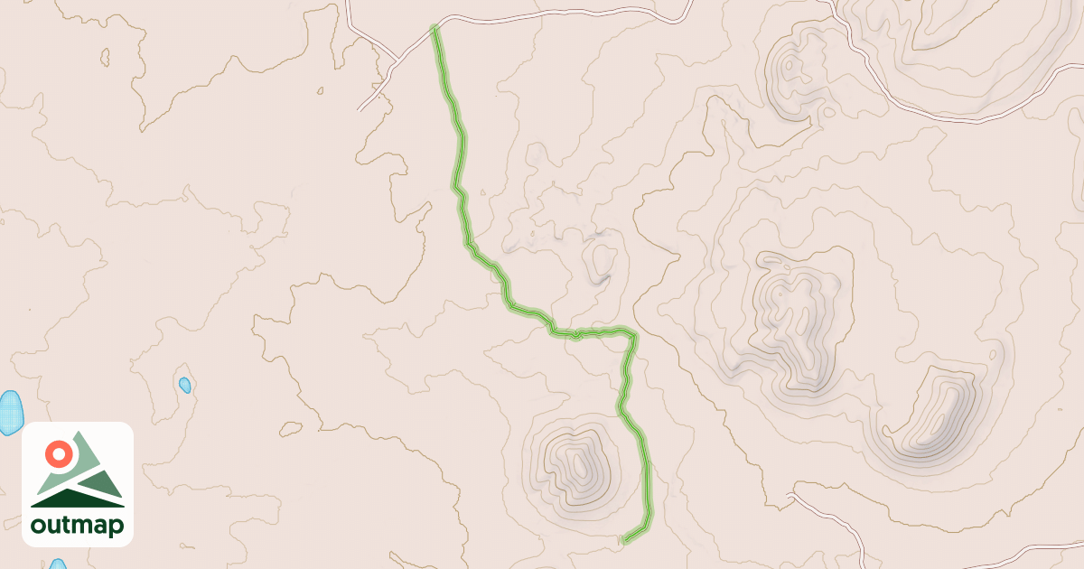 Map of Indian Service Rd. - BIA 4021
