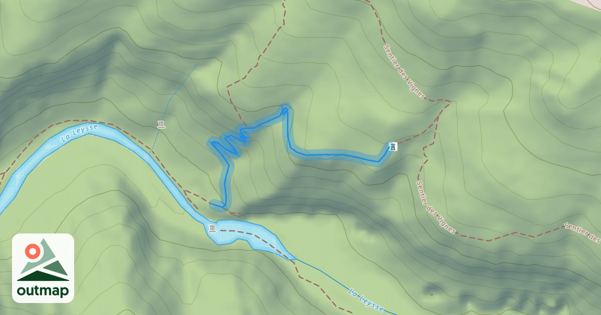 Map of Sentier des Vignes