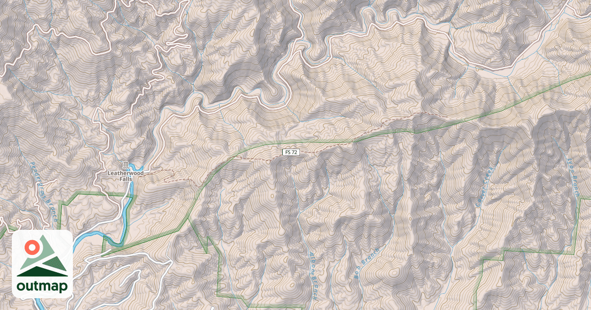 Map of FIRES CREEK