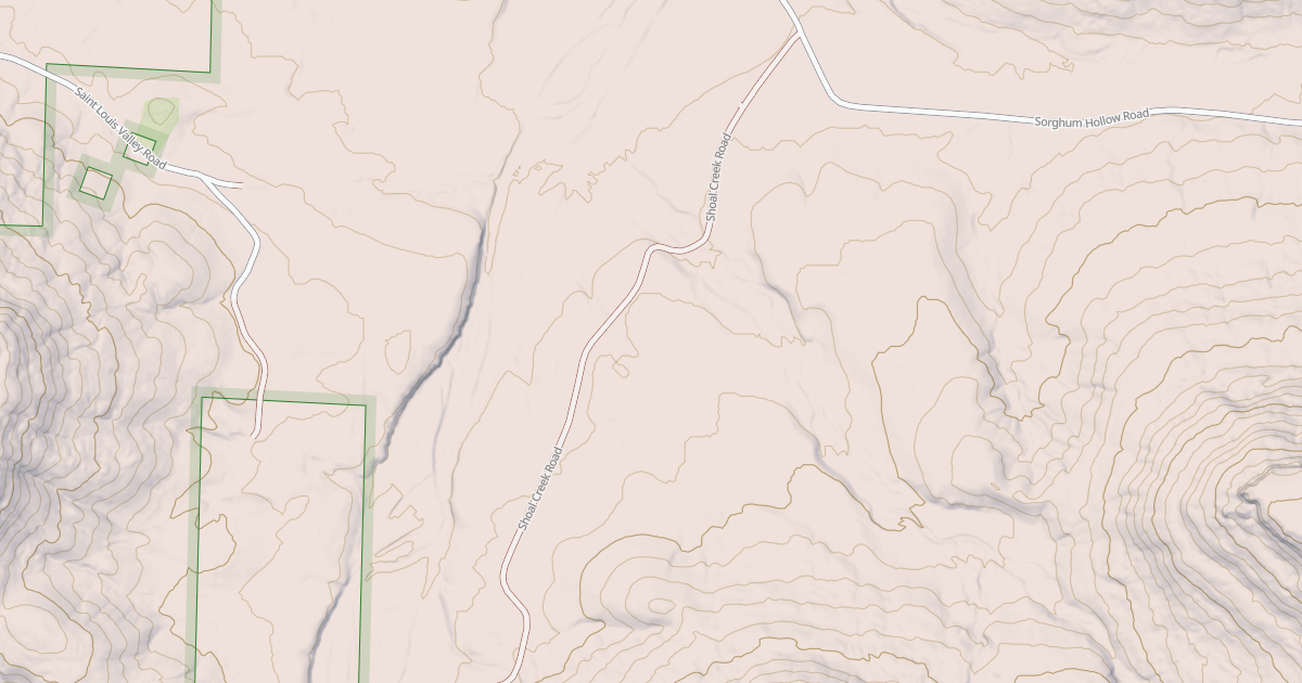 Map preview of SHOAL CREEK