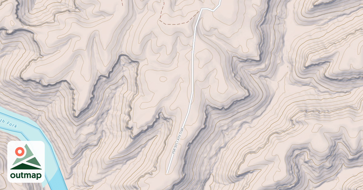 Map of Straight Creek Ohv Trail A