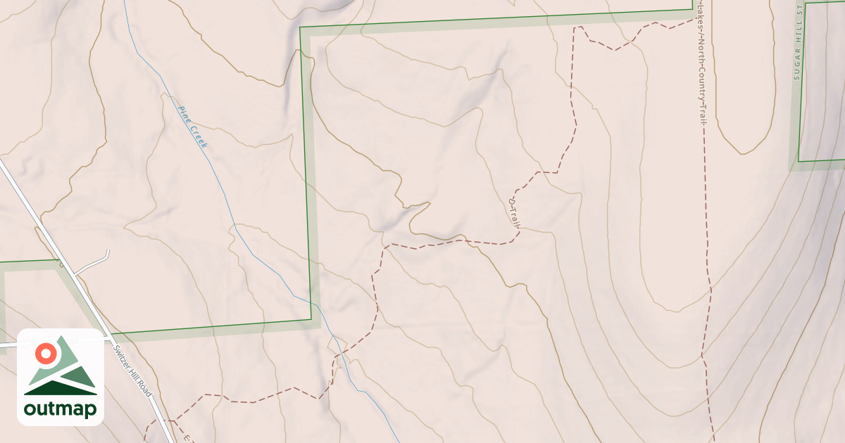 Map of D Trail