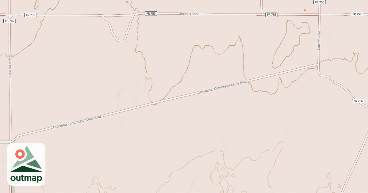 Map of ANADARKO COMPRESSOR LINE