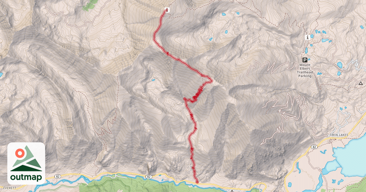 Map of Black Cloud Trail