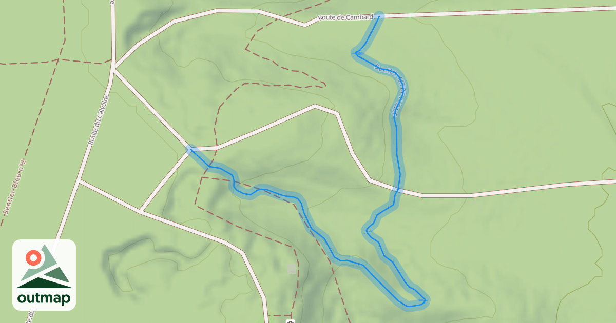 Map of Sentier MTBF / ONF