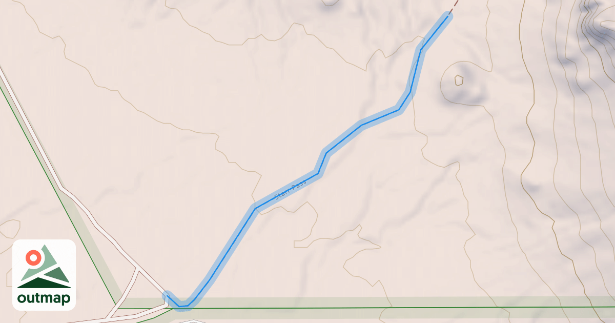 Map of Starr Pass