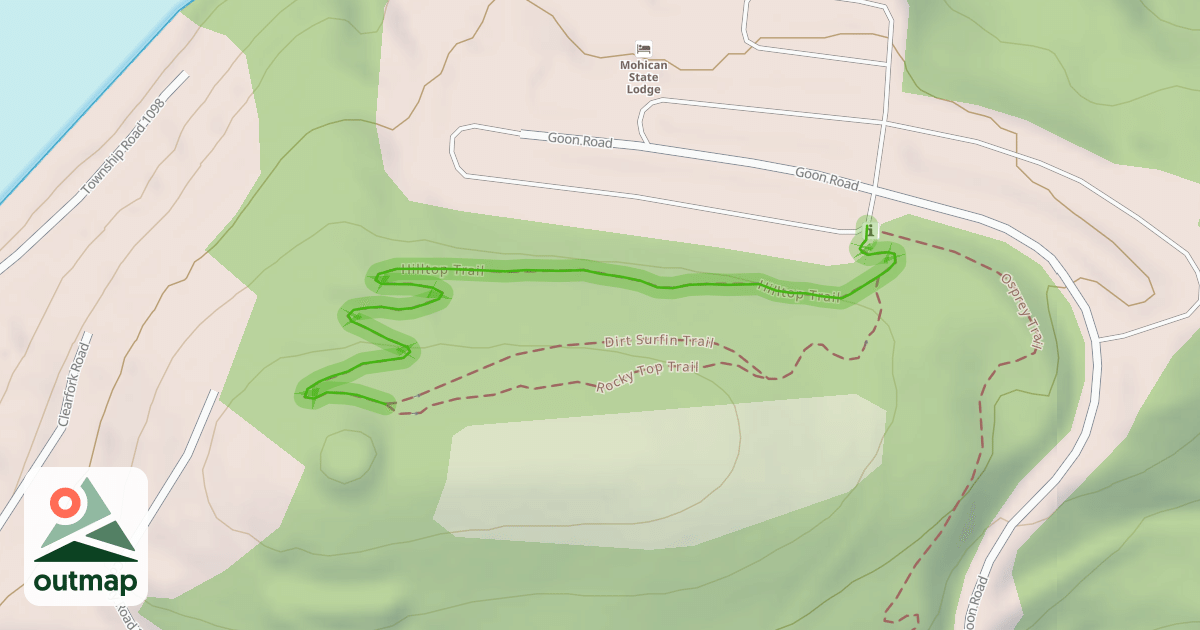 Map of Hilltop Trail