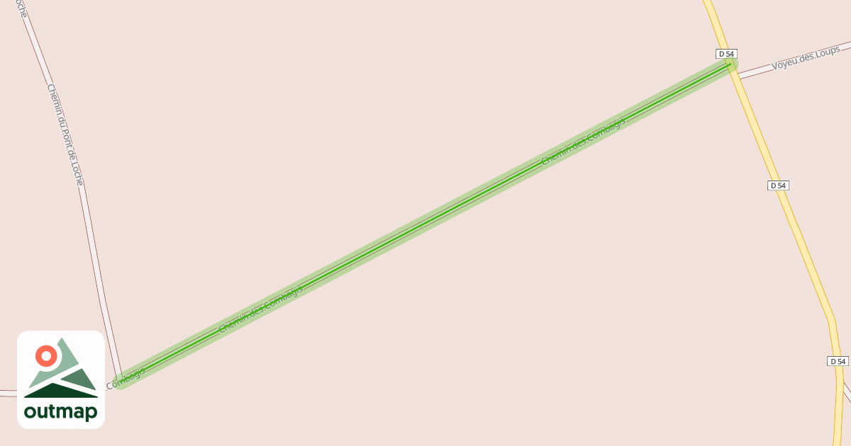 Map of Chemin des Combagis