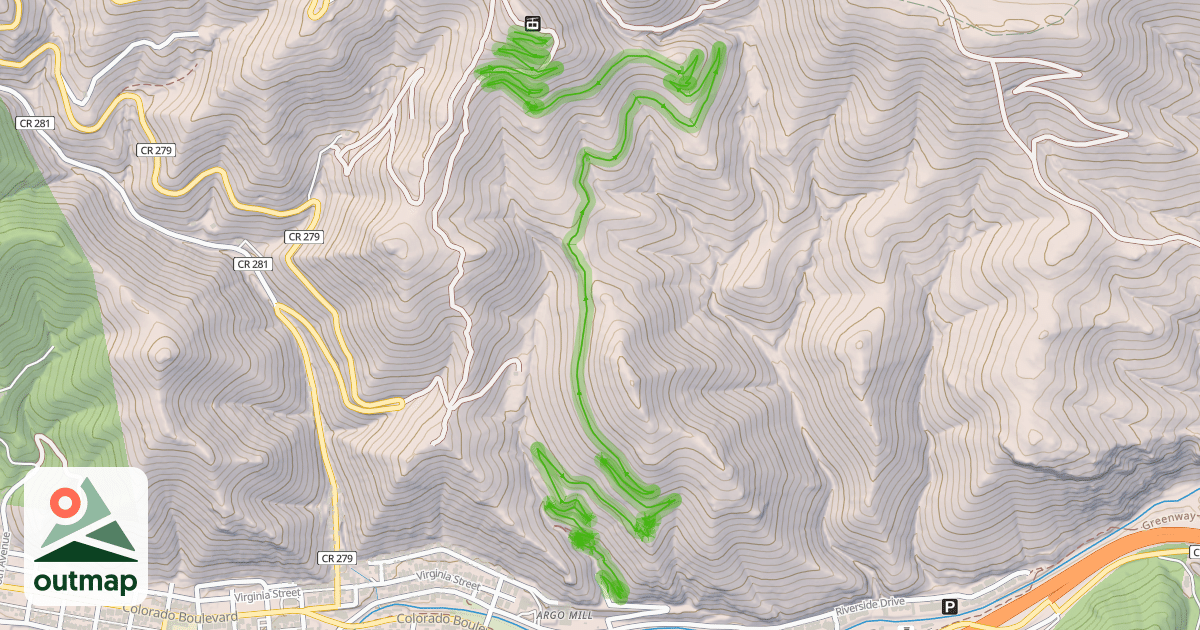 Map of Rosa Gulch