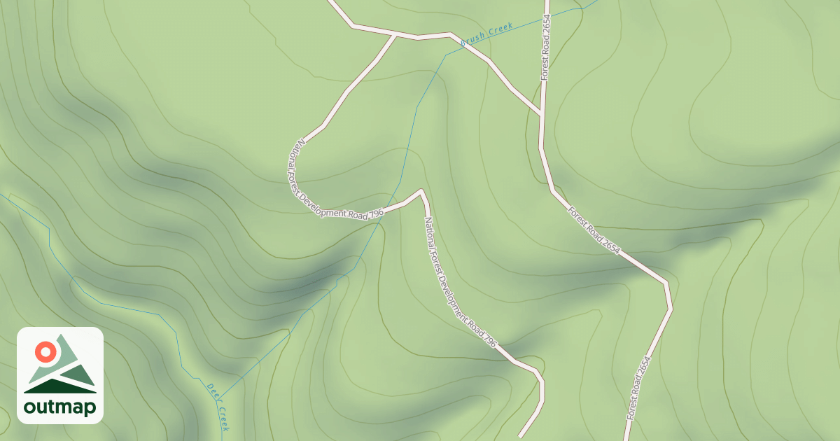 Map of BURN SPUR