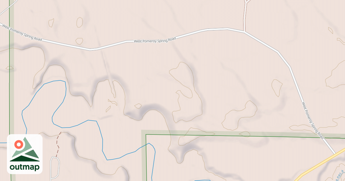 Map of POMEROY SPRINGS ROAD