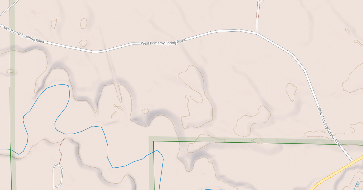Map preview of POMEROY SPRINGS ROAD