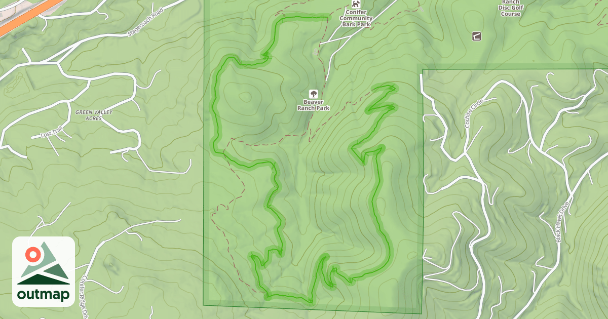 Map of Goshawk Trail
