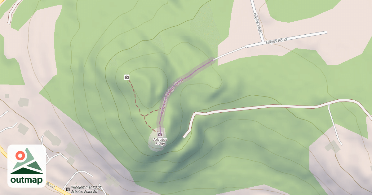 Map of Arbutus Ridge Trail