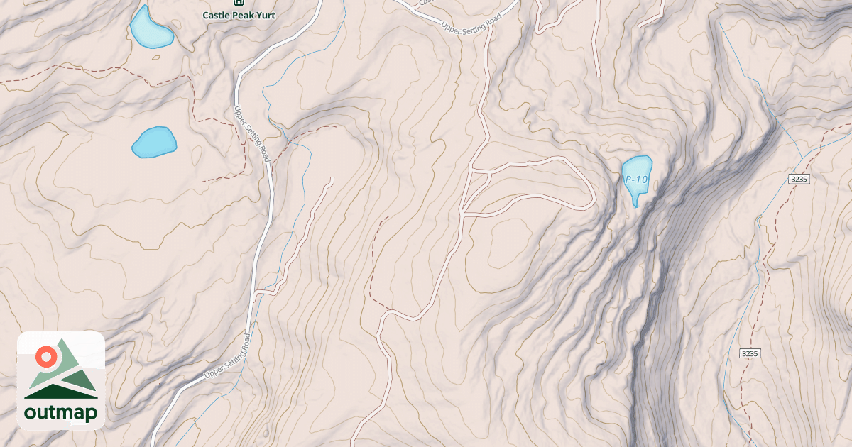Map of CHOCK ROAD